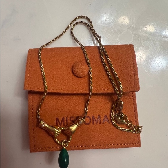 Missoma Jewelry - MISOMA Gold and Green Necklace